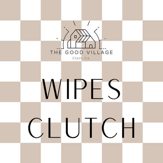 ✨PREORDER✨ Wipes Clutch | Tan Check